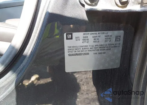 2014 Cadillac Ats Standard из США, поврежденный, VIN 1G6AA5RA6E0126688